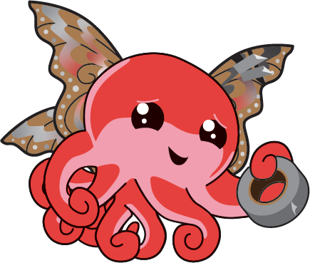 Octo using duct tape to repair their cardboard wings