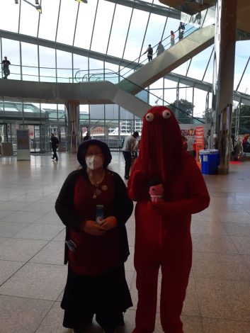 Cosplayer with Octo and MaryBrigid