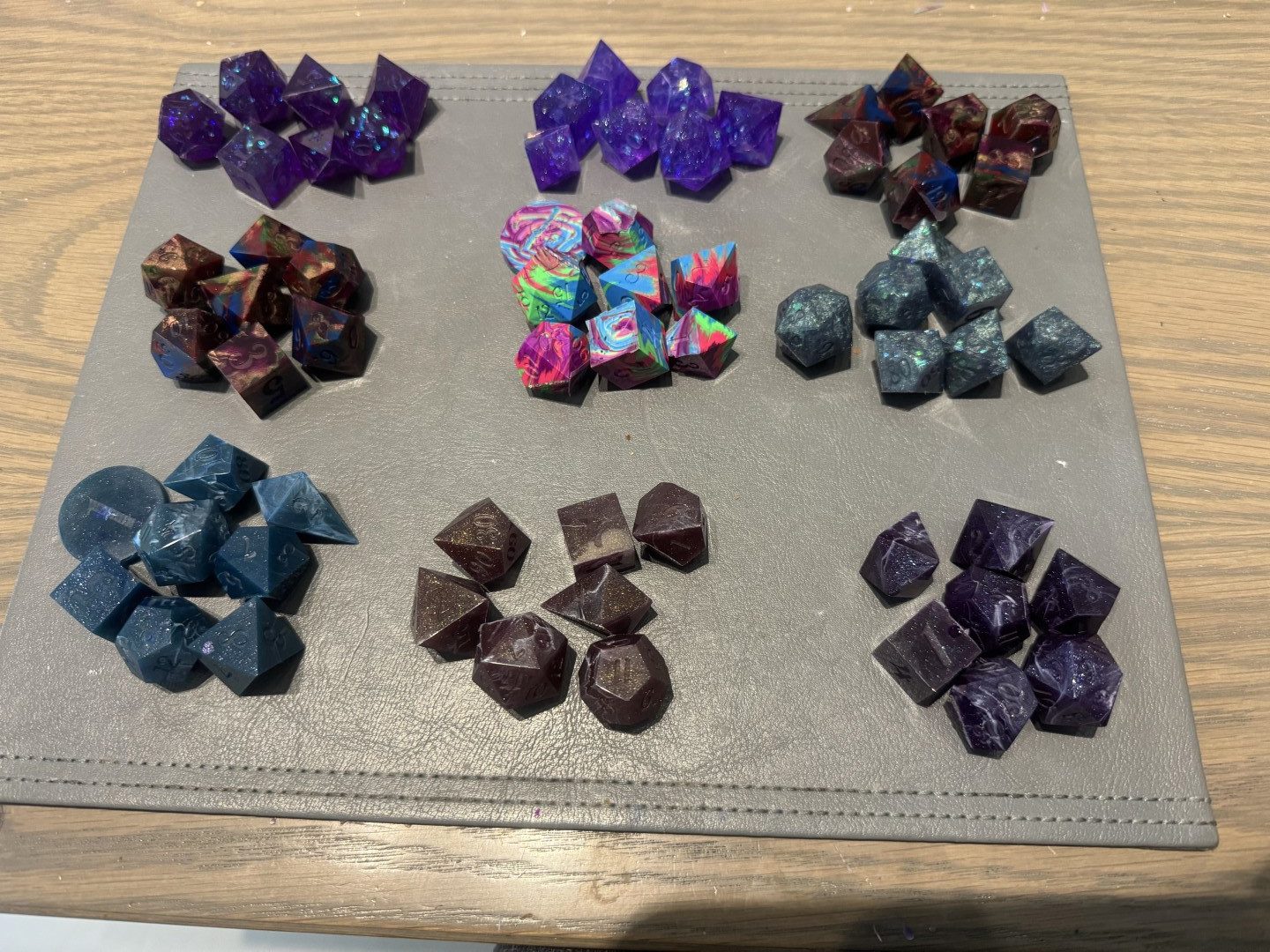 Photo of various sets of dice